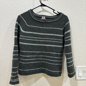 Patagonia Dark Gray Striped Sweater